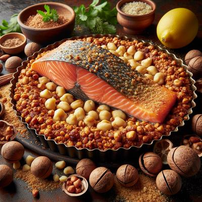 Image of Salmon with a Macadamia Nut Crust