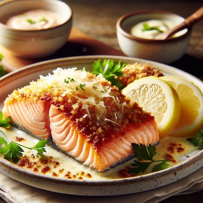 Image of Salmon with a Parmesan Crust