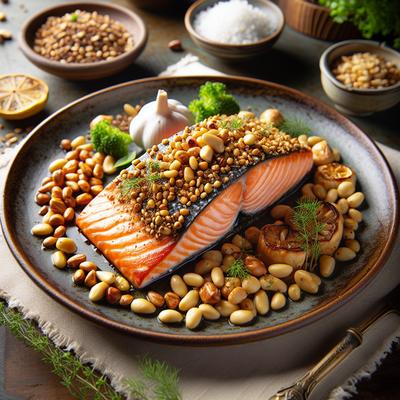 Image of Salmon with a Pine Nut Crust
