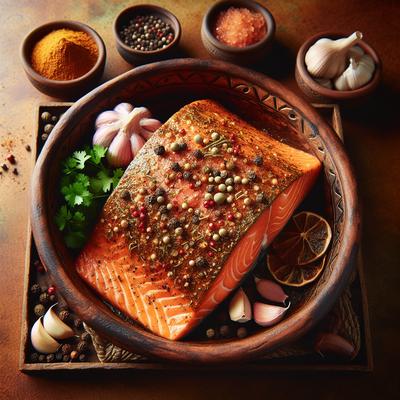 Image of Salmon with Brazilian Rub
