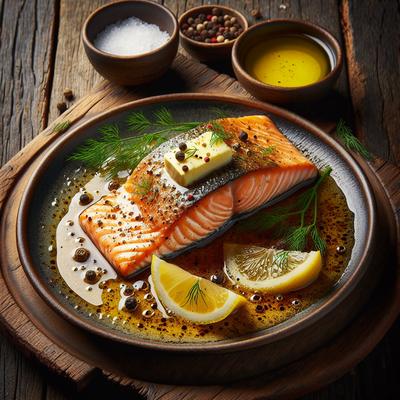 Image of Salmon with Butter Sauce