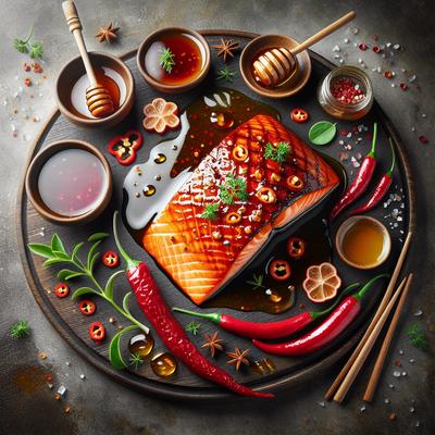 Image of Salmon with Chili Honey Glaze