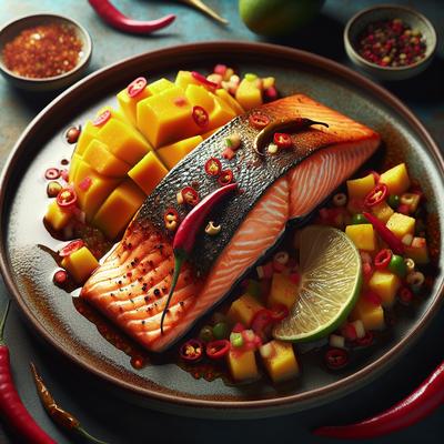 Image of Salmon with Chili Mango Salsa