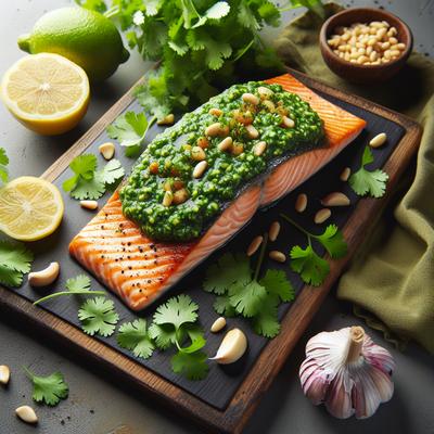 Image of Salmon with Cilantro Pesto