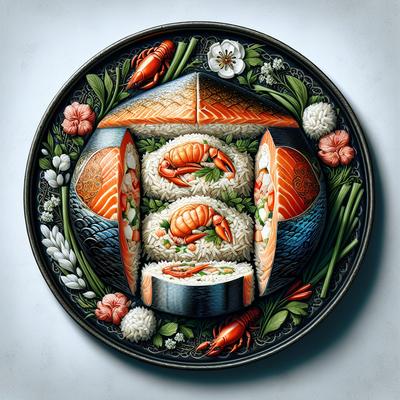 Image of Salmon with Crabmeat and Rice Blend Stuffing