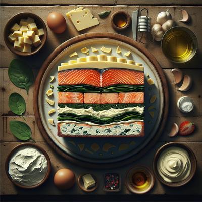 Image of Salmon with Cream Cheese Spinach Garlic