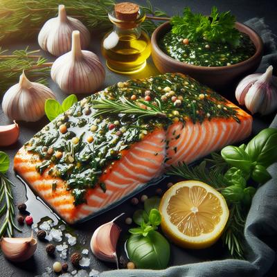 Image of Salmon with Herb Dressing