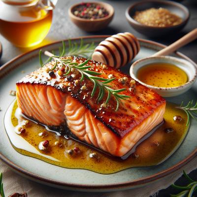Image of Salmon with Honey and Mustard Glaze
