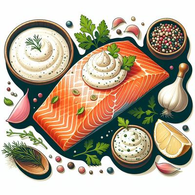 Image of Salmon with Horseradish Cream