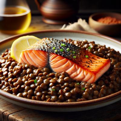 Image of Salmon with Lentils