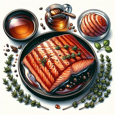Image of Salmon with Maple Thyme Glaze