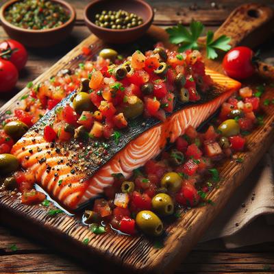 Image of Salmon with Mediterranean Salsa