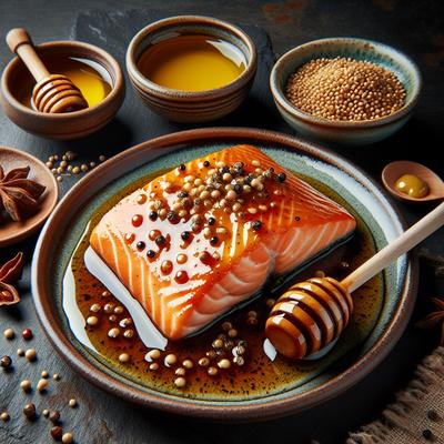 Image of Salmon with Mustard and Honey