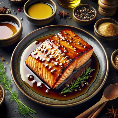 Image of Salmon with Mustard Maple Glaze