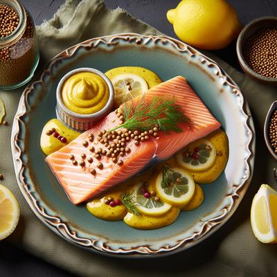 Image of Salmon with Mustard Sauce