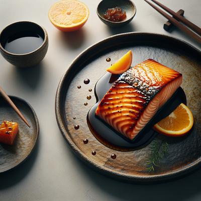 Image of Salmon with Orange Miso Glaze