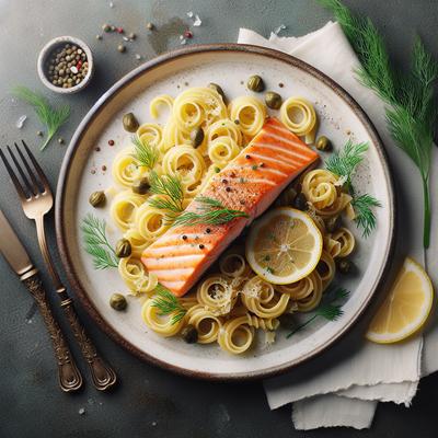 Image of Salmon with Pasta