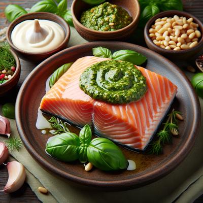 Image of Salmon with Pesto Mayonnaise