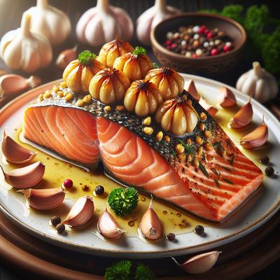Image of Salmon with Roasted Garlic