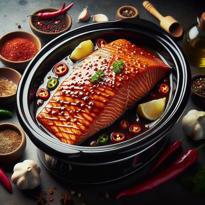 Image of Salmon with Sweet Chile Glaze Crock Pot