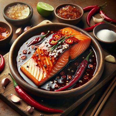 Image of Salmon with Sweet Chili Glaze