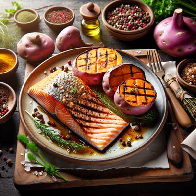 Image of Salmon with Sweet Potatoes