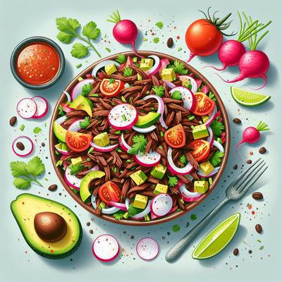 Image of Salpicn De Res Central American Shredded Beef Salad