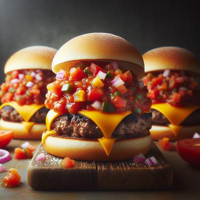 Image of Salsa Cheeseburgers