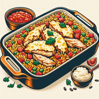 Image of Salsa Chicken and Rice Casserole