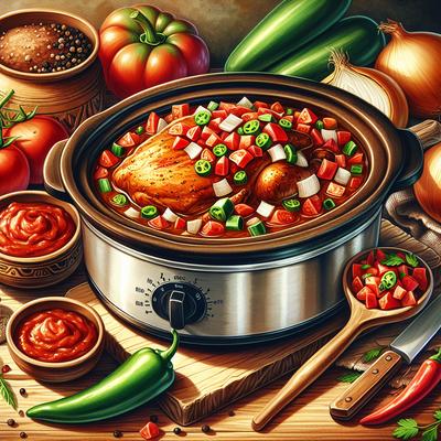 Image of Salsa Crock Pot Chicken
