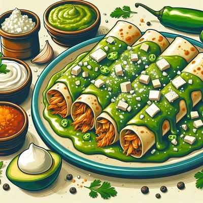 Image of Salsa Verde Enchiladas
