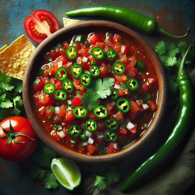 Image of Salsa with Green Chilies