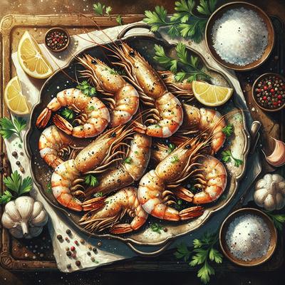 Image of Salt and Pepper Prawns Shrimp