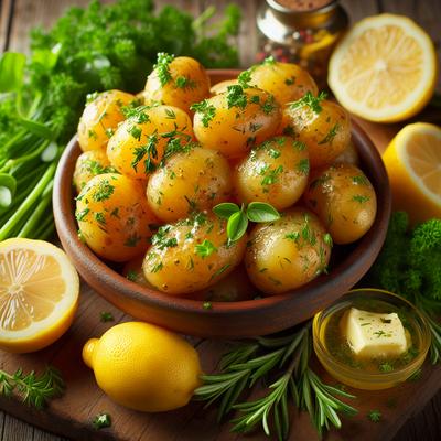 Image of Salt Potatoes with Lemon Herb Butter