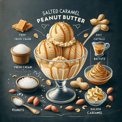 Image of Salted Caramel Peanut Butter Ice Cream