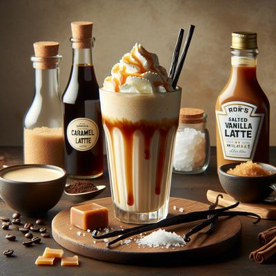 Image of Salted Caramel Vanilla Latte Milkshake