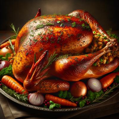 Image of Salted Roast Turkey with Herbs