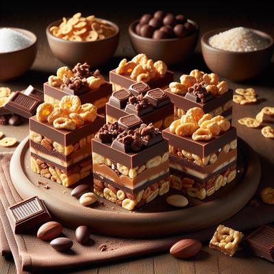 Image of Salty and Sweet Choco Peanut Butter Cereal Bars