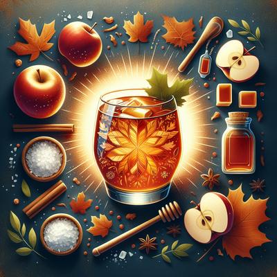 Image of Salty Maple Buttered Cider a Warm Fall Winter Cocktail