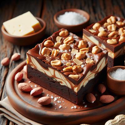 Image of Salty Peanut Cream Cheese Brownies