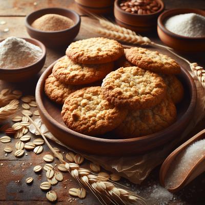 Image of Salty Thin and Crispy Oatmeal Cookies