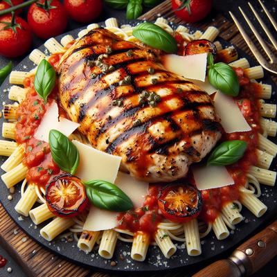Image of Sam's Grilled Chicken Parmesan on the Gas Grill