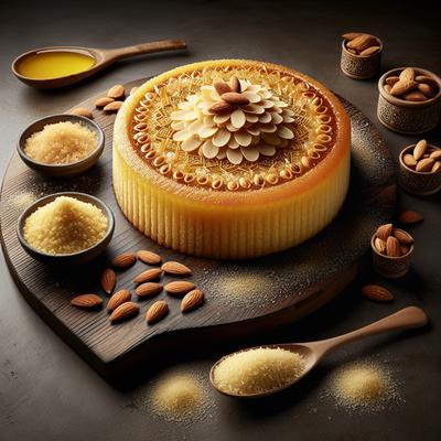 Image of Samali Semolina and Ground Almond Cake