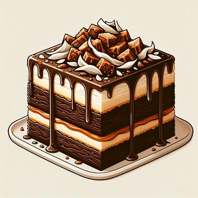 Image of Samoa Sheet Cake