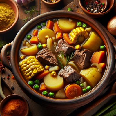 Image of Sancocho Quiteno Ecuadorian Beef and Vegetable Soup