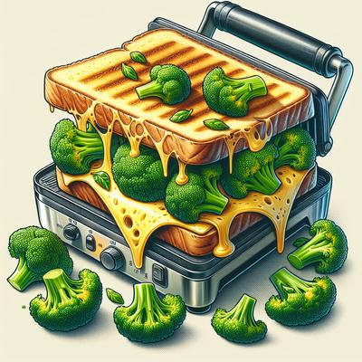 Image of Sandwich Press Recipe Broccoli and Cheese