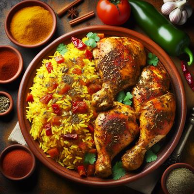 Image of Santa Fe Chicken with Saffron Rice