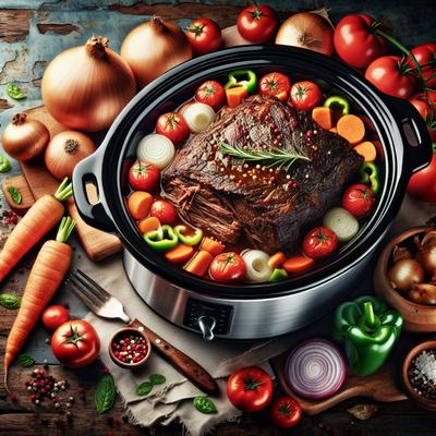 Image of Santa Fe Pot Roast Slow Cooker Crockpot