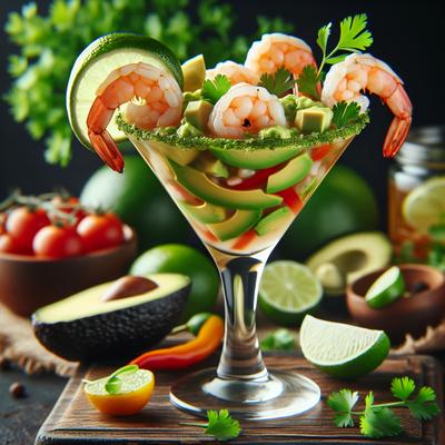 Image of Santa Fe Shrimp Martini Cocktails