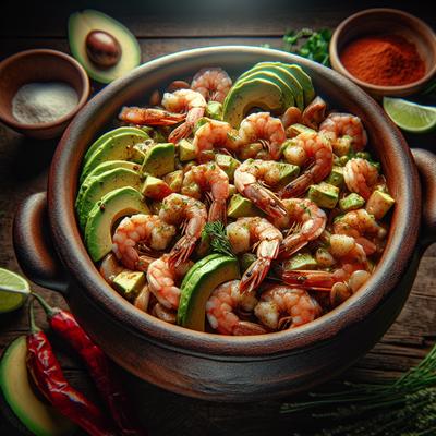 Image of Santa Fe Summer Pot with Avocado and Shrimp